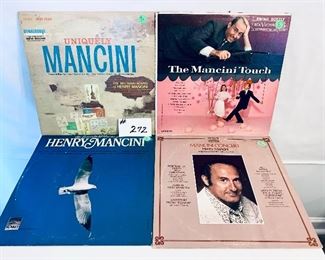 Lot 272 -$20,   9 Henry Mancini Albums  1960-1971, Condition: Good to Acceptable