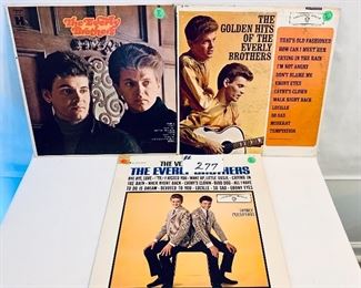 Lot 277 -$17, Everly Brothers Albums, 1960's, Condition: Good to Acceptable