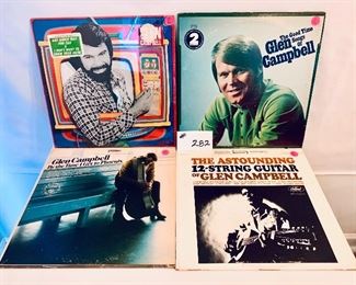 Lot 282 -$16, Glenn Campbell Albums  1964-1981, Condition: Good to Acceptable