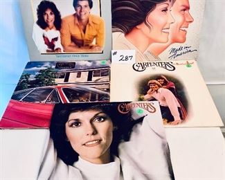 Lot 287 - $25,  The Carpenters Albums  1971-1984, Condition: Very Good to Acceptable