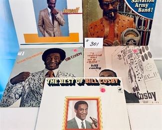 Lot 301 - $10, Bill Cosby Albums 1964-1985, Condition: Very Good to Acceptable