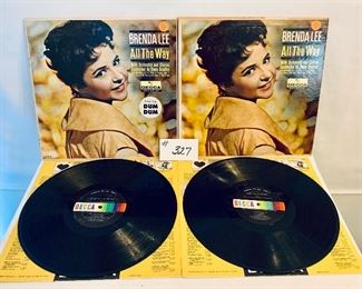 Lot 327-BRENDA LEE $5 EACH
ALL THE WAY/good-acceptable 1961
