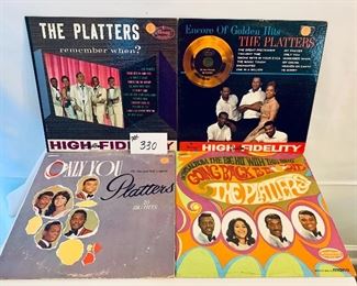 LOT 330-(4) THE PLATTERS  $5 EACH 
Very good to acceptable 1960-1973
ONLY YOU (SOLD)