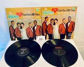 LOT 331- THE PLATTERS $5 EACH
I LOVE YOU 1,000 TIMES  good-acceptable 1966