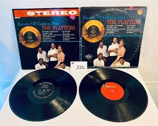 LOT 332-A,B  THE PLATTERS
A- $10. B- $5.   Good,acceptable. 1960