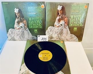 LOT 335- (3) HERB ALPERT’S & TIJUANA BRASS    $8 EACH.  WHIPPED CREAM AND OTHER DELIGHTS. very good-good 1965 