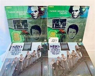 LOT 337- A,B,C,D  (4)Herb Albert’s Tijuana brass $3 EACH
NINTH OR SRO ALBUMS
good-acceptable 1966-1967