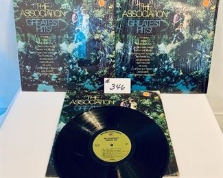 LOT 346- (3) The Association $7 EACH
GREATEST HITS very good-good. 1968
 (1 SOLD)
