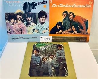 Lot 354- (3) THE MONKEES  $25
good condition  1966-1975  