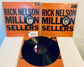 LOT 359- RICK NELSON $10 EACH
MILLION SELLERS. very good-acceptable 
1963