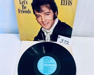 #372 - ELVIS $8. LETS BE FRIENDS. 
acceptable 1970. 
Camden blue pressing. 