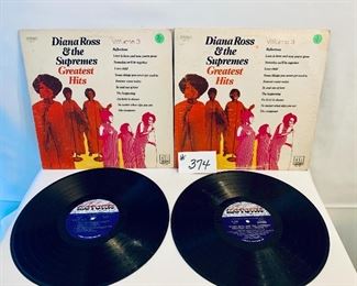 Lot 374- DIANA ROSS AND THE SUPREMES. $10 EACH. GREATEST HITS volume 3. acceptable-fair 1969 (1 SOLD)