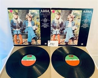 #390- ABBA/ GREATEST HITS (SOLD 2)
$10 EACH
good 1977