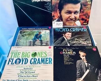 Lot 407- (6) FLOYD CRAMER  $16
Good-acceptable. 1961-1985