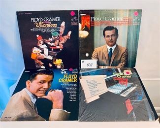Lot #411- (4) FLOYD CRAMER $17
good-acceptable 1967-1968