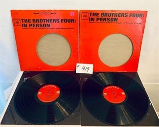 #419- THE BROTHERS FOUR $5 EACH 
IN PERSON    Fair condition  1962