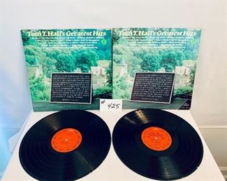 Lot # 425- TOM T HALL $7  EACH
GREATEST HITS 
good-acceptable 1972