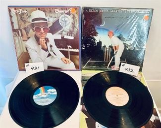 ELTON JOHN 
#431- GREATEST HITS (SOLD)
very good 1974
#432- GREATEST HITS VOL 2 $15
very good 1976