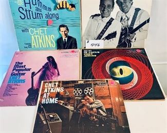 LOT#446- (5) CHET ATKINS $25
good-acceptable. 1958-1975