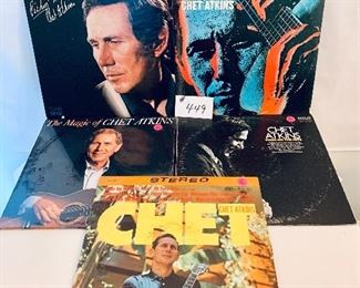 LOT # 449-(5)  CHET ATKINS $24
excellent - good. 1967-1990
