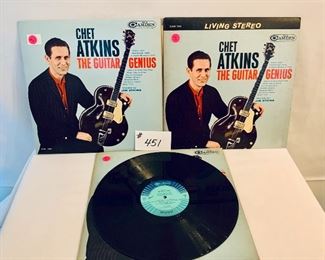 # 451 - (3) CHET ATKINS  $4 EACH
THE GUITAR GENIUS.  1963
very good-acceptable 