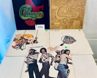 LOT 456B- CHICAGO $10 EACH 
very good- good 1975-1982 
A- CHICAGO VOL 8 
B- CHICAGO VOL 7
C- CHICAGO 9 greatest hits (SOLD)
D-CHICAGO 16
E- HOT STREETS 