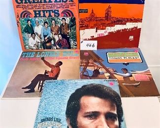 Lot # 466- (5) Herb Albert and the Tijuana brass   $18    good-acceptable. 
1962-1970
