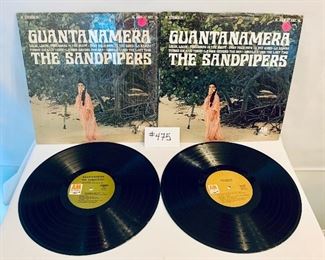 Lot # 475- THE SANDPIPERS $6 EACH
GUANTANAMERA 
very good - good. 1966
 