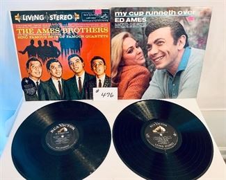 Lot #476-  pair $8
ED AMMES / THE AMES BROTHERS 
1959-1967.  very good-good 