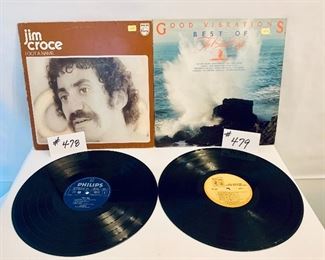 #478- JIM CROCE/I GOT A NAME $10
1973 good 
# 479- THE BEACH BOYS/ GOOD  VIBRATIONS    $1975.  Good 