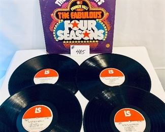 #485- Frankie Valli and the fabulous four seasons  $ 45.  1974  good condition. Minor scratches. 