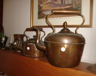 Nice Victorian Copper Kettle, ca 1880..