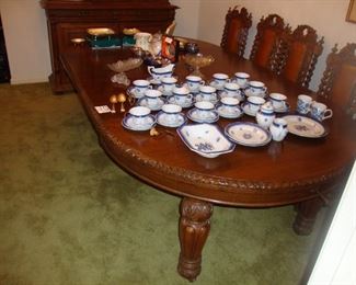Huge Turn of Century Oak Banquet table in Excellent condition!