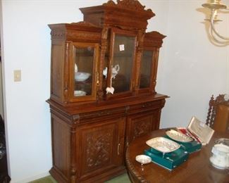 French Walnut Hutch, ca 1890.