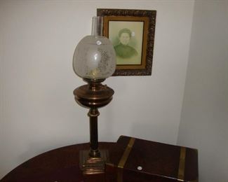 Victorian Banquet lamp.