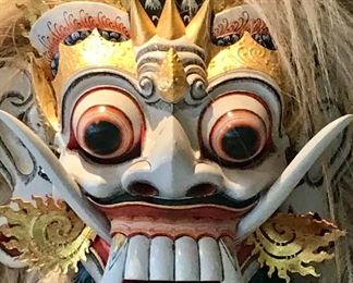 Rangda
Mask on stand
Wood, paint, feather
Bali 20th c
(Detail)