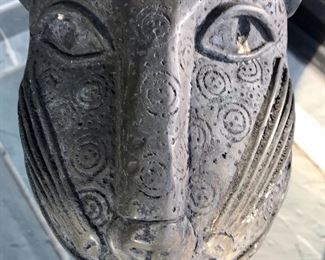 Benin
Royal Leopard
Bronze 
1 of pair
(Detail)