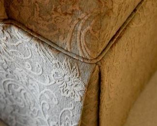 beautiful upholstered arm chair (detail)