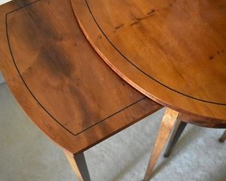 Yew wood nested tables (top detail)