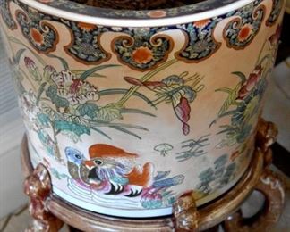 Large fish bowl planter