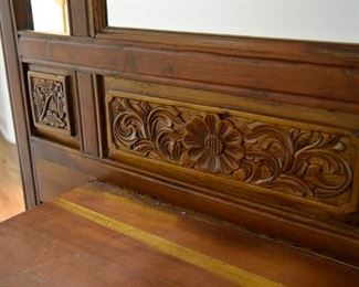 Hall tree/mud room stand, beautifully detailed. 