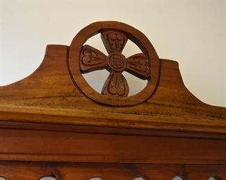 Hall tree/mud room stand, beautifully detailed. 