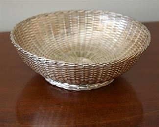 silver woven basket