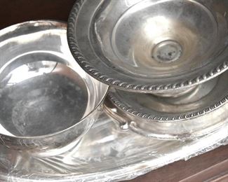 silver pieces many sterling / sterling weighted