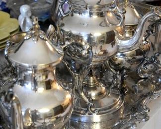 silver tea and coffee service