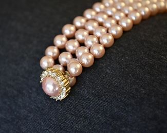 pink pearl necklace