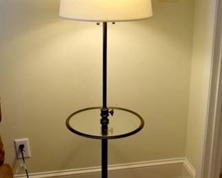 floor lamp with shelf