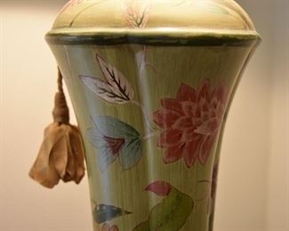 lamp, ceramic and brass 