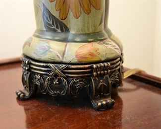 lamp, ceramic and brass 