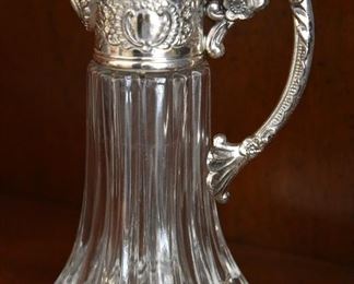 small silver/crystal pitcher
